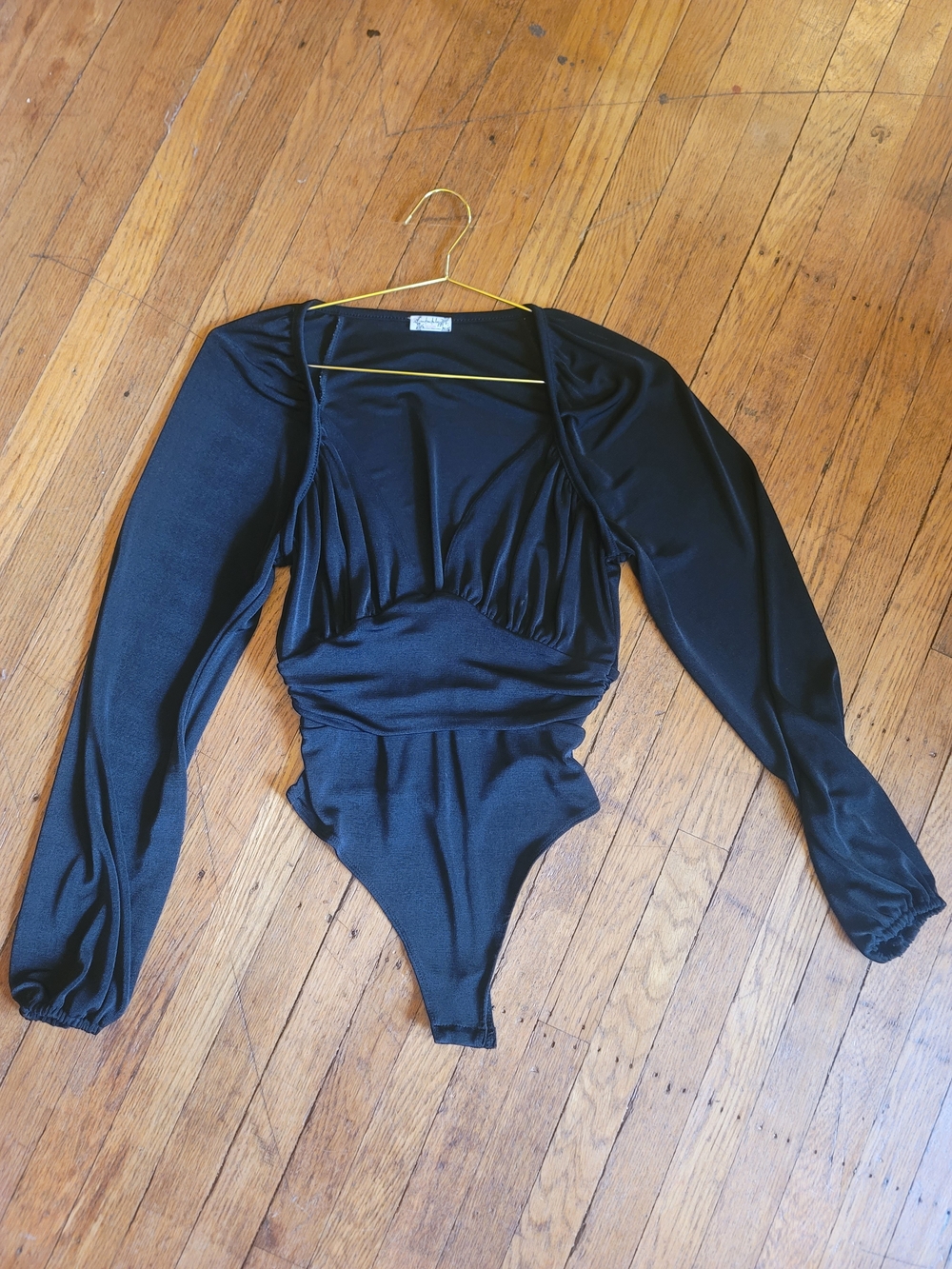 Free People In Your Arms Black Bodysuit